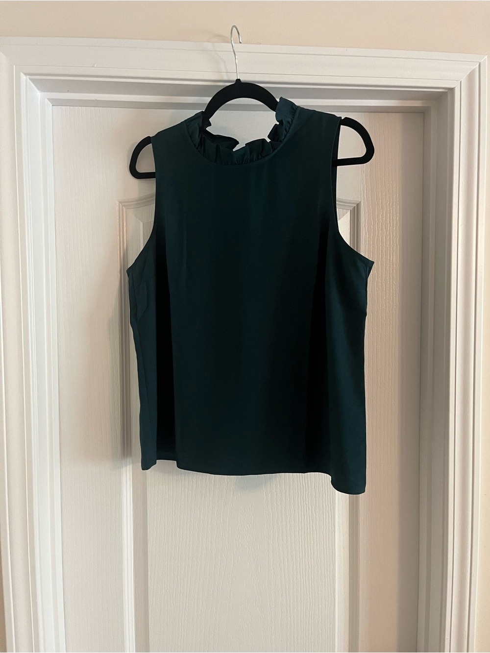 JCREW Ruffleneck bow-back top - Picture 2 of 5